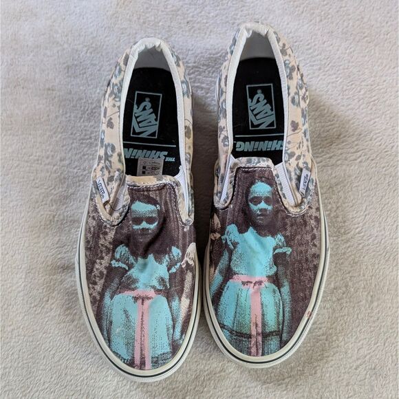 Vans The Shining Slip On Shoes Unisex Size 4/5.5 Grady Twins House of Terror - Picture 2 of 7